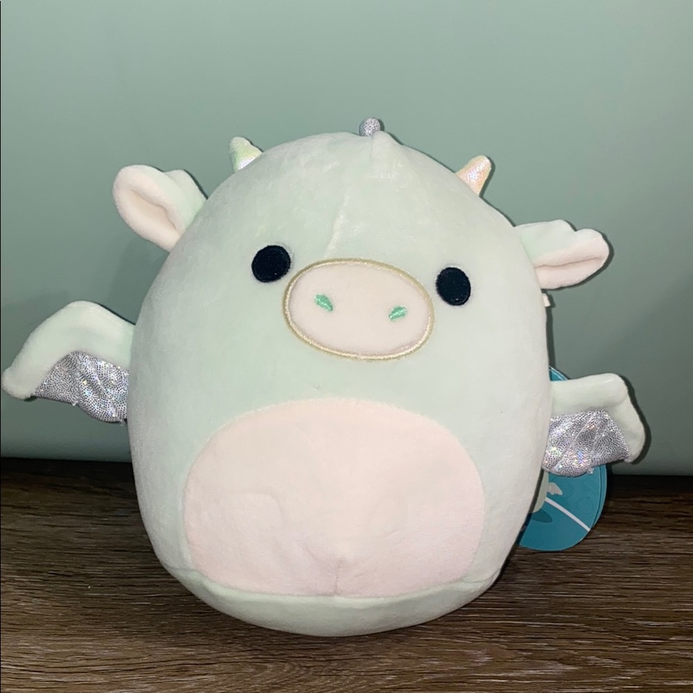 Squishmallows Green and Silver Accent Pillows Whimsical Charm